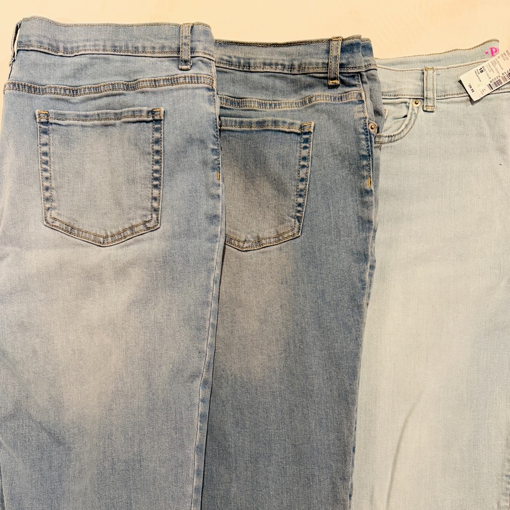 The Children’s Place Girls 18 Plus Jeans 3 Pair